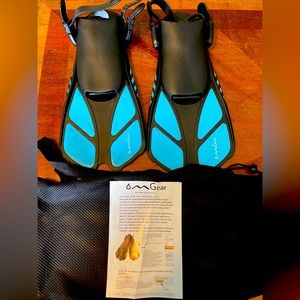 OMGear swim fins blue